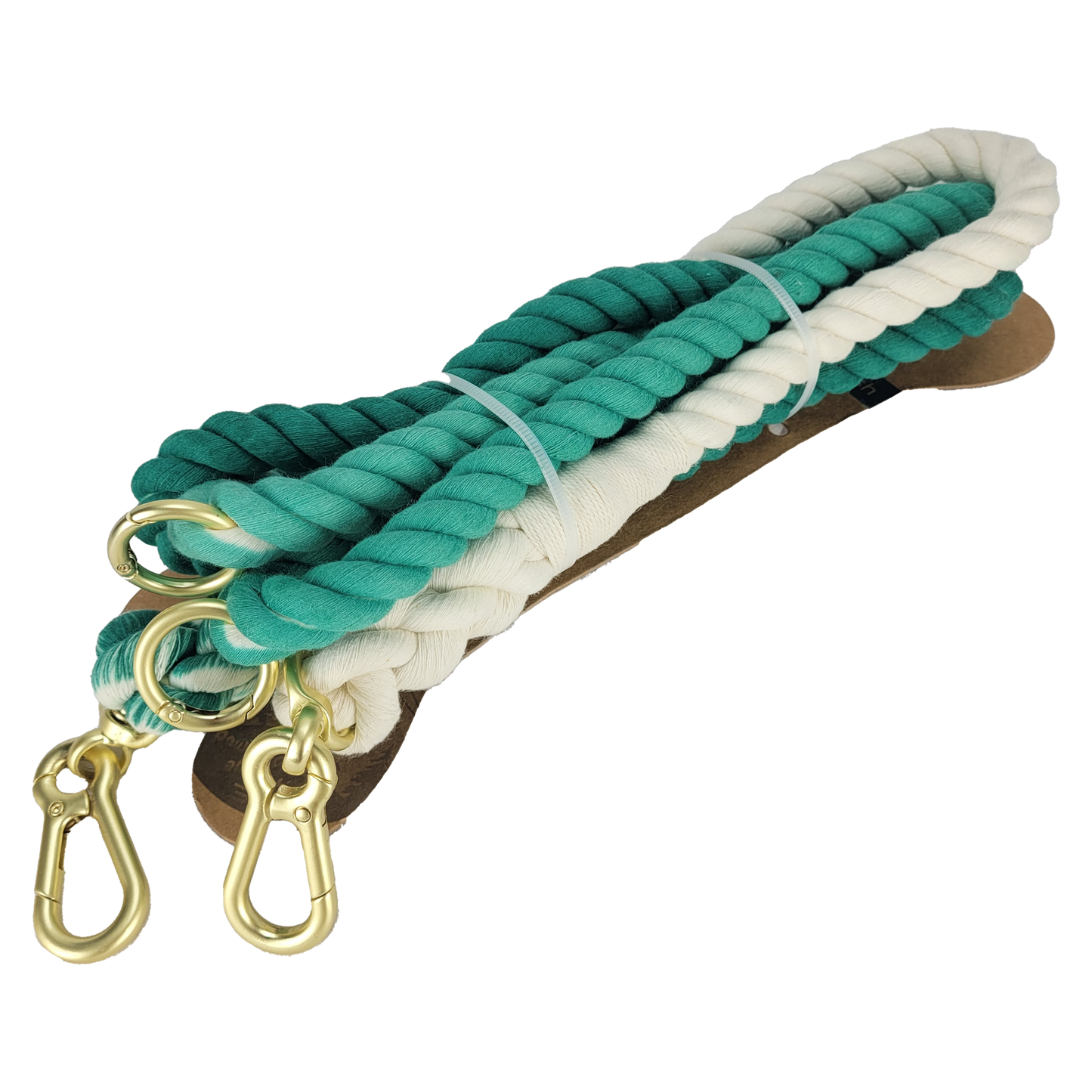 The Cotton Rope Double Clasp Leash