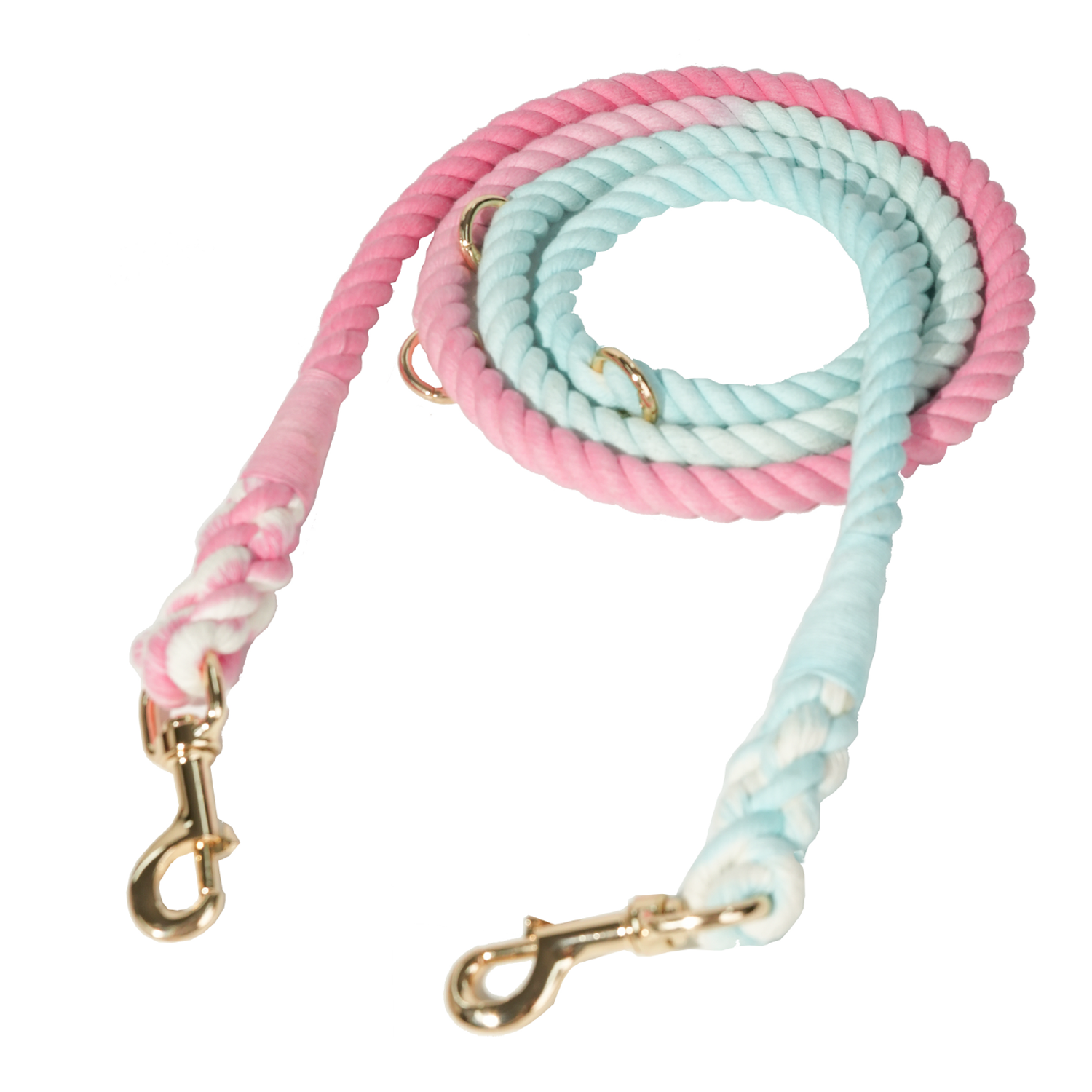 The Cotton Rope Double Clasp Leash The Cotton Rope Double Clasp Leash