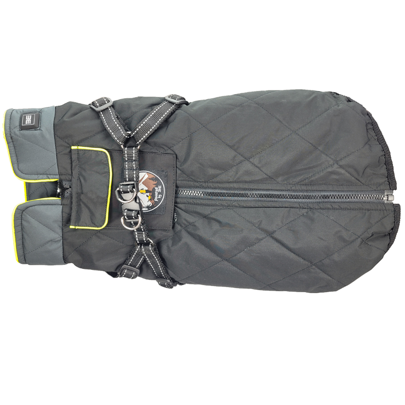 The Otto 3 Season Heated Dog Vest #color_midnight-black