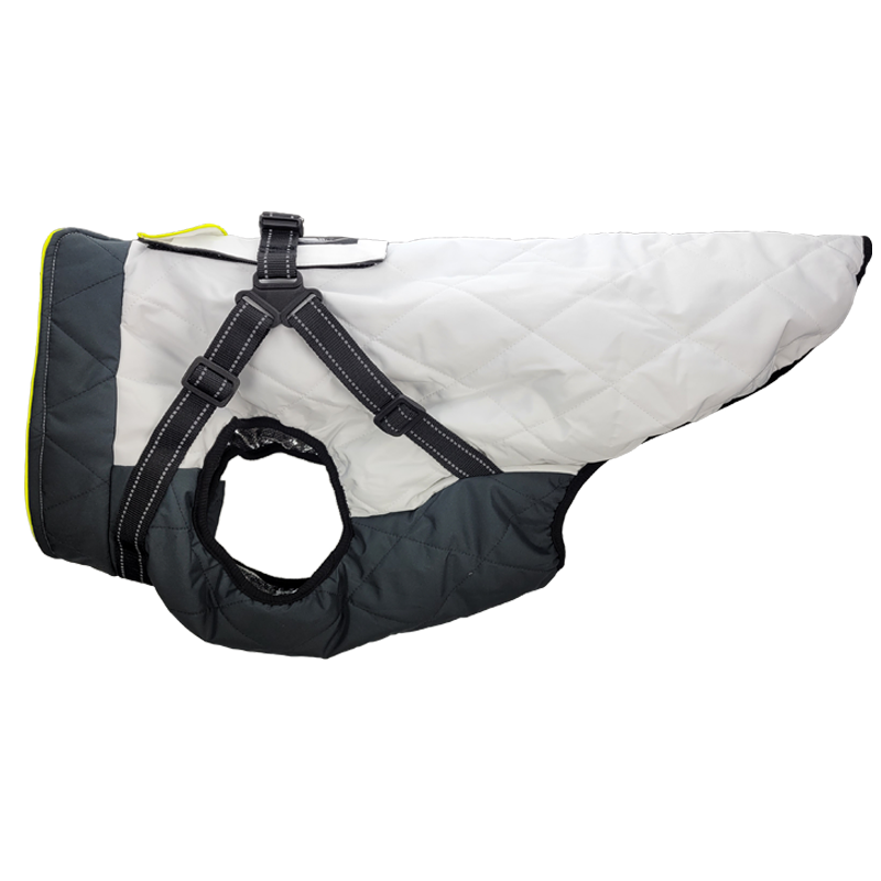The Otto 3 Season Heated Dog Vest #color_snow-white