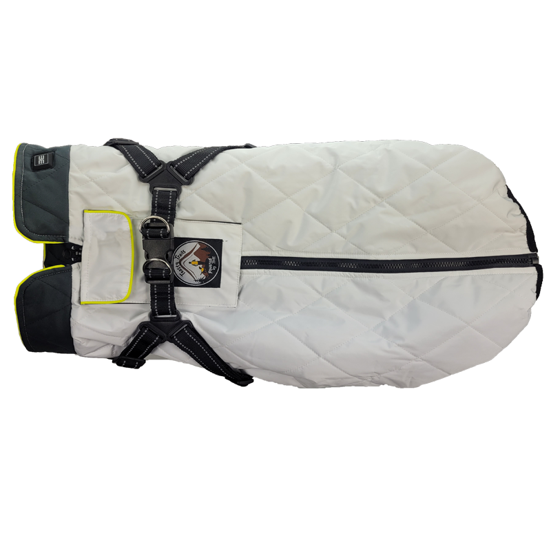 The Otto 3 Season Heated Dog Vest #color_snow-white