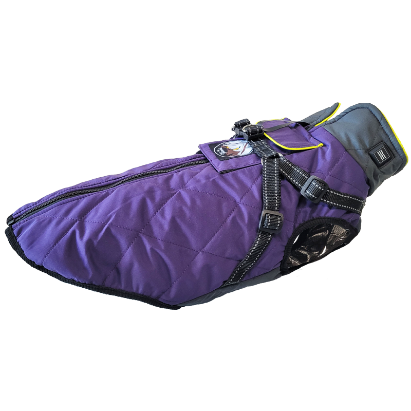 The Otto 3 Season Heated Dog Vest #color_violet