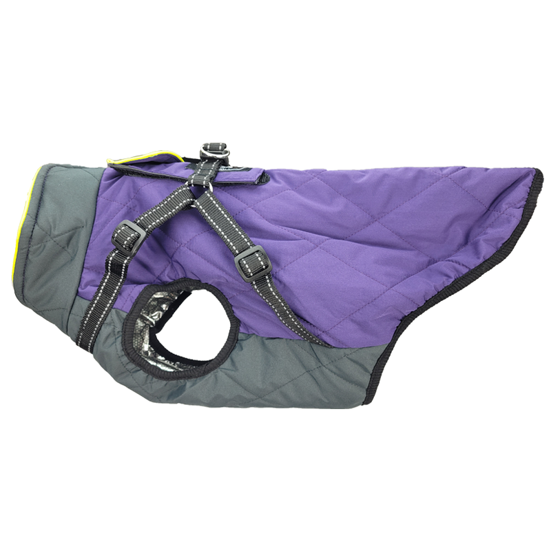 The Otto 3 Season Heated Dog Vest #color_violet