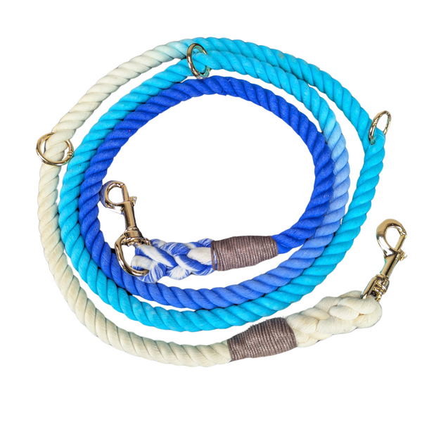 The Cotton Rope Double Clasp Leash