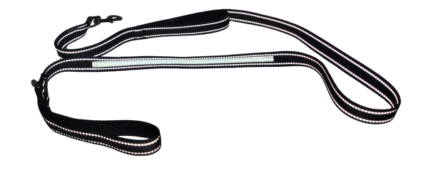 Toasty Trails Premium Heavy Duty, Reflective, Double Handled "Vizlite" Dog Leash - Medium/Large Dogs